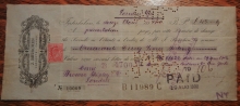 GREAT BRITAIN - FRANCE -- 1902 BANK DRAFT J. BETSCHEN BANK SIGNED BY J. BETCHEN - FINANCE