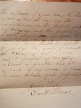 BOSTON MASSACHUSETTS 1868 FANCY CANCEL COVER + 2 LETTERS HENRY HILL (AMERICAN TRACT SOCIETY) AND LOVETT MORSE (TAUNTON NATIONAL BANK) FINANCIAL-EPHEMERA