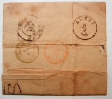 kriegsheim-germany-1850-stampless-folded-letter-to-antwerp-belgium