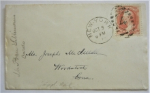new-york-city-1870-postal-history-cover-to-woodstock-connecticut-with-6ct-scott-186-stamp