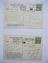 1939-new-york-world's-fair-two-official-postcards-one-with-official-world's-fair-station-postmark