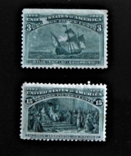 15ct-mint-columbian-expo-stamp-and-3ct-expo-unused-stamp-for-sale