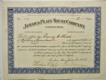 jamaica-plain-trust-company-1916-stock-certificate