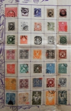 japan-early-tourist-souvenir-page-with-good-stamps