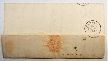 ecija-spain-1864-stampless-folded-letter-to-madrid-with-stamp-added