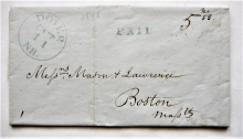 dover-new-hampshire-1845-stampless-folded-letter-to-boston