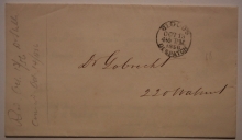 Blood's-Despatch-PA-black-postmark-Type-13-on-1856-postal-history-stampless-folded-letter