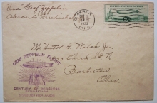 Zeppelin-cover-October-28-Akron-to-Chicago-via-Friedrichhafen-postal-history-flight-with-C-18-stamp