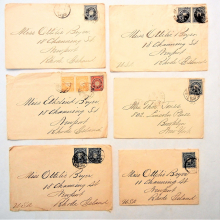 Japan-lot-of-15-1800s-covers-sent-from-Japan-and-Japanese-occupied-formosa-to-united -states