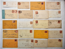 united-states-lot-of-50-Scott-#65-and-varieties-on-cover