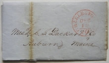 charleston-south-carolina-1850-stampless-folded-letter-to-auburn-maine