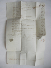 newark-great-britain-1821-stampless-folded-letter-to-Reverend-robert-hall-in-westboro