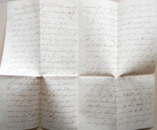 AGAWAM MASSACHUSETTS1859 COVER AND RELIGIOUS-THEME LETTER. SCOTT #25 STAMP - POSTAL-HISTORY