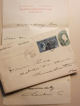 DEMOCRATIC PARTY 1894 REGISTERED LETTER RIVERTON RHODE ISLAND SCOTTE2 STAMP.