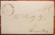 POSTAL HISTORY - GEORGETOWN DC 1839 STAMPLESS FOLDED LETTER 