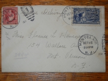 montclair.new.jersey.1911.postal.history.cover.to.mt.vernon.ny