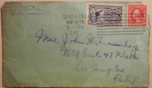 SANTA ANA CALIFORNIA 1915 SPECIAL DELIVERY COVER - POSTAL HISTORY