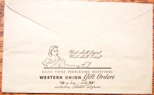 BOSTON MASSACHUSETTS -- 4 WESTERN UNION TELEGRAMS FROM OVERSEAS SOLDIER. PERFIN STAMPS + CONTENT - WORLD-WAR-II-POSTAL-HISTORY
