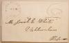 WINCHESTER NEW HAMPSHIRE 1832 BLACK POSTMARK STAMPLESS FOLDED LETTER TO ASHBURNHAM MASSACHUSETTS - POSTAL HISTORY