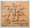 kriegsheim-germany-1850-stampless-folded-letter-to-antwerp-belgium