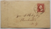 ALBANY NEW YORK 1850S COVER TO ROCHESTER NY. SCOTT #26A STAMP - postal-history