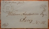 HAMSTEAD NEW HAMPSHIRE 1852/54 STAMPLESS FOLDED LETTER TO DERRY NEW HAMPSHIRE - POSTAL HISTORY