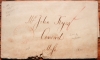BOSTON MASSACHUSETTS 1820 STAMPLESS FOLDED LETTER FROM JOHN & GEORGE PRATT (INDIA WHARF). - POSTAL HISTORY