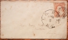 LE ROY (LEROY) NEW YORK 1850S COVER WITH FULL POSTMARK AND SCOTT #11 STAMP, GRILL POSTMARK - POSTAL-HISTORY