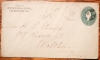 FRAMINGHAM MASSACHUSETTS 1892 STATE NORMAL SCHOOL CORNERCARD COVER - POSTAL-HISTORY