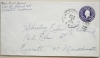 SALA& CHI 1946 RAILROAD POST OFFICE COVER FROM DECATUR INDIANA TO EVERETT MASSACHUSETTS - RAILROAD-POSTAL-HISTORY