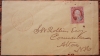 SANBORNTON BRIDGE NEW HAMPSHIRE COVER WITH SCOTT #11 AND RED POSTMARK - POSTAL-HISTORY