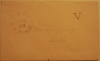 PLYMOUTH MASSACHUSETTS STAMPLESS COVER WITH "V" RATE MARK - POSTAL-HISTORY