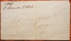 WOODSTOCK VERMONT MARCH 32 (!!!) 1854 STAMPLESS FOLDED LETTER RE: WOODSTOCK BANK STOCK - POSTAL HISTORY